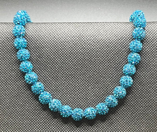 Solid Bling Necklace - Turquoise