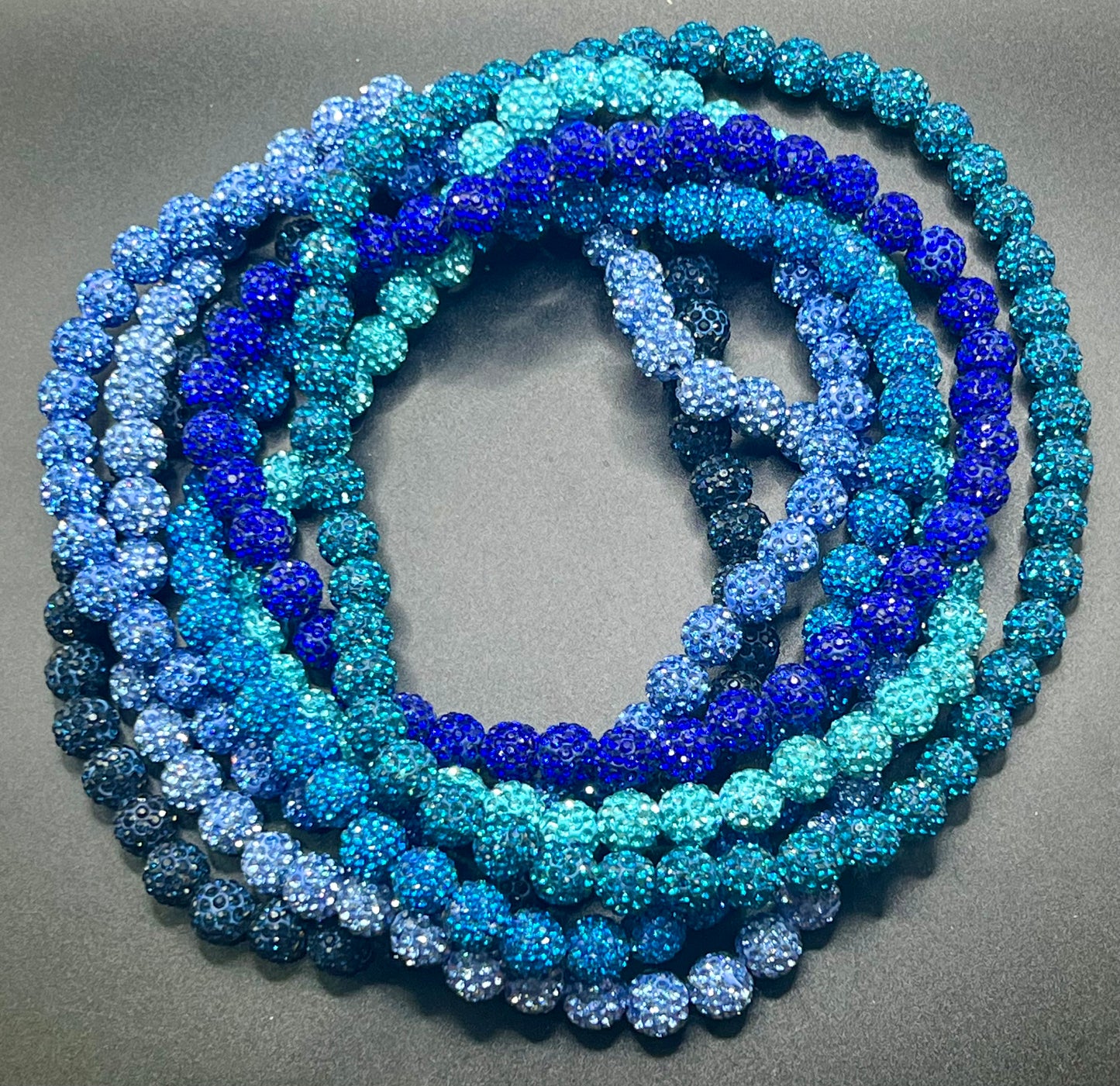 Solid Bling Necklace - Turquoise